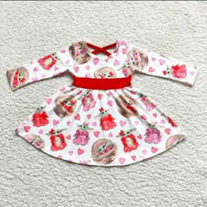 GIRLS twirl valentines dress 4t